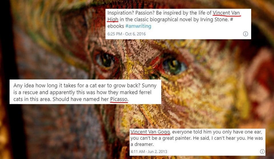 10 Times People Hilariously Misspelled ‘Vincent van Gogh’ On Twitter