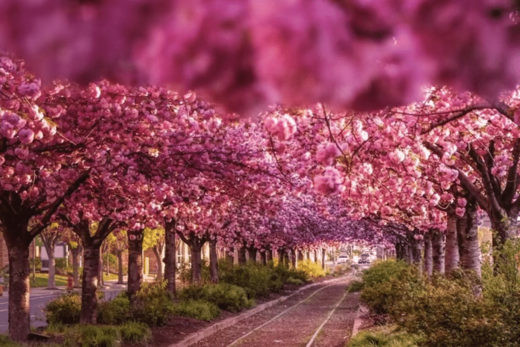 Cherry Blossoms in Full Bloom